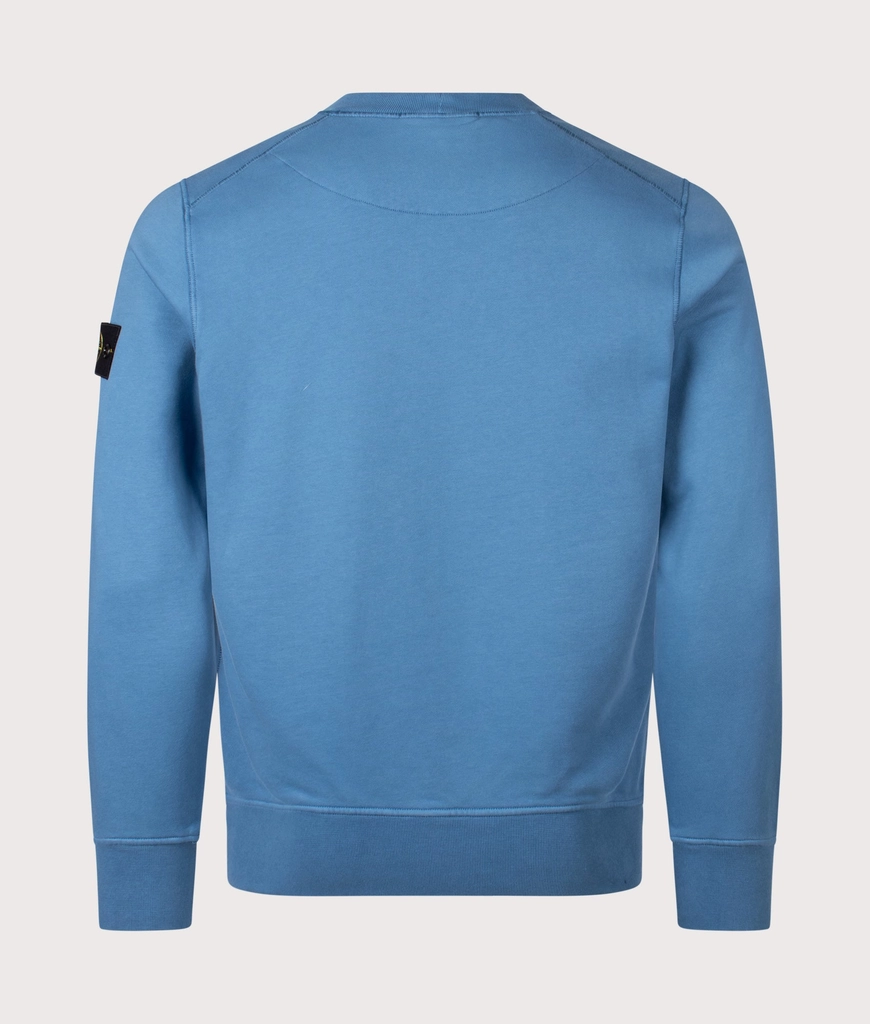 Stone Island Mens Organic Cotton Crewneck Sweatshirt